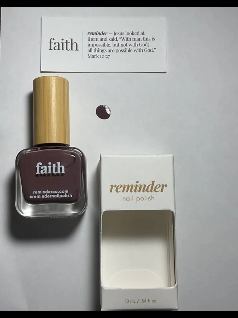 Reminder Nail Polish — Faith, Praise, Purpose (Brown, Red, Pink) NWT